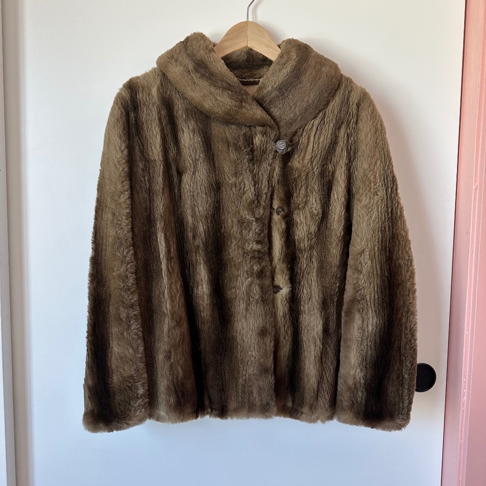 Vintage Leslie Szakacs Sheared Beaver Coat